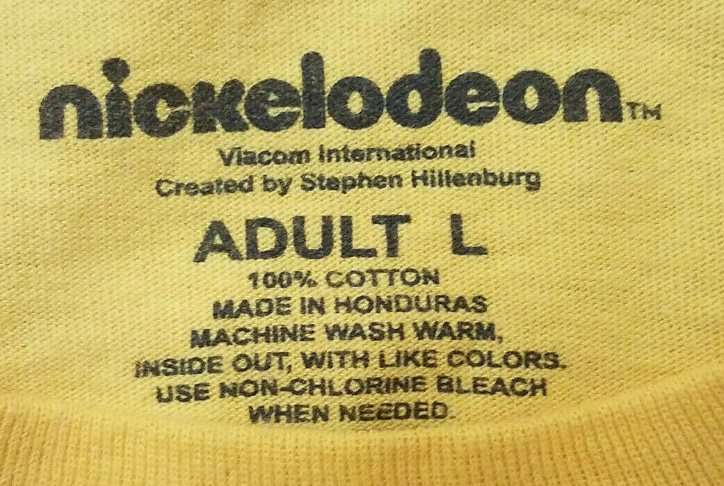 Spongebob Square Pants Large T-Shirt Nickelodeon Universe Mall Of America gallery