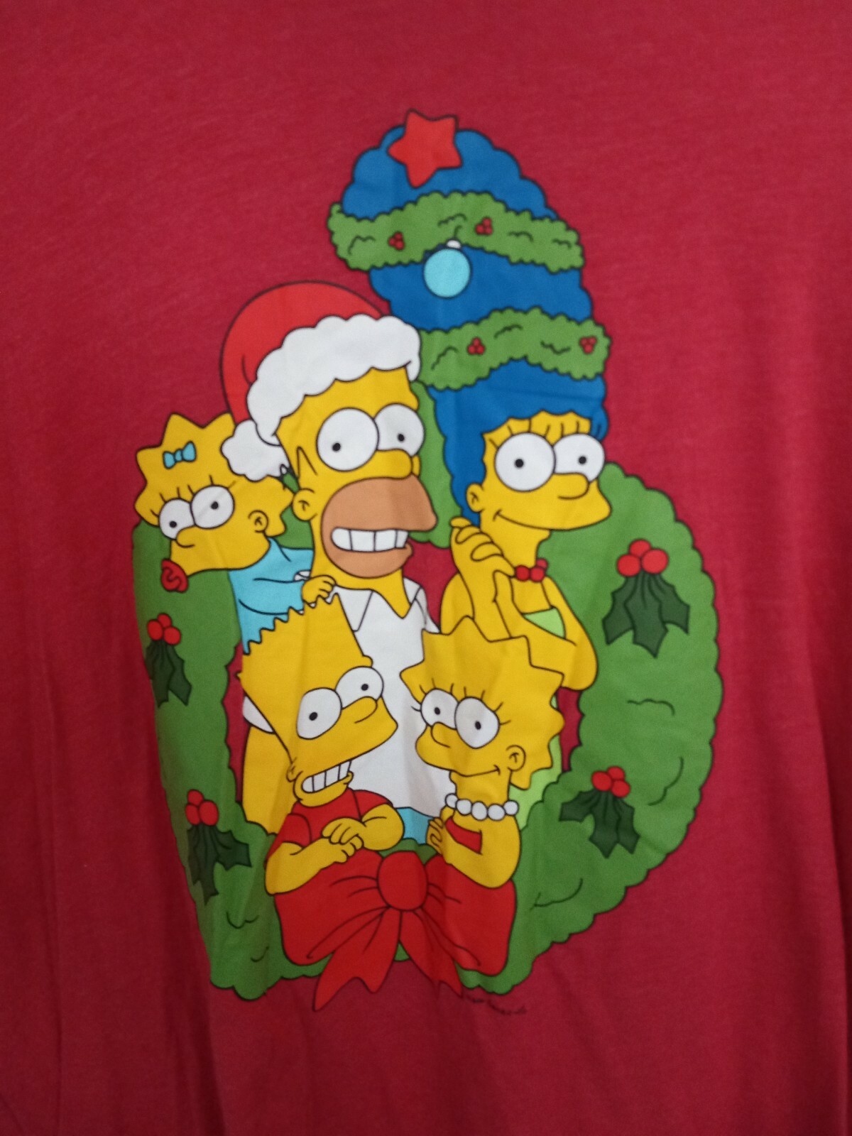 The Simpsons Christmas Shirt Men’s Size XL Christmas T-Shirt Homer Bart