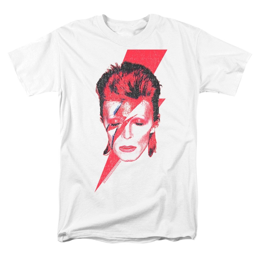 Popfunk David Bowie Aladdin Sane Album Art T-shirt (X-Large) White gallery