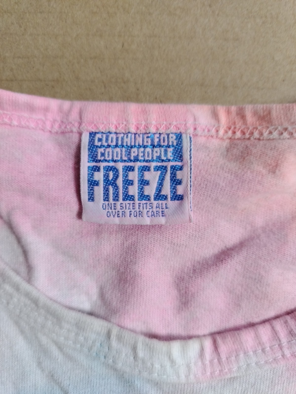 Vtg Clothing For Cool People Made In USA Osfa Tank Tie-dye 20 Long Single Stitch gallery
