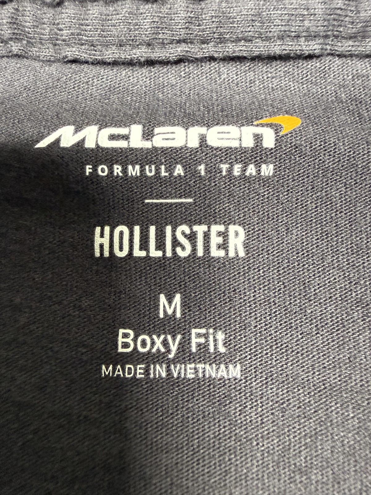 Hollister McLaren F1 Team Shirt Mens Medium Gray Las Vegas Racing Graphic Tee gallery