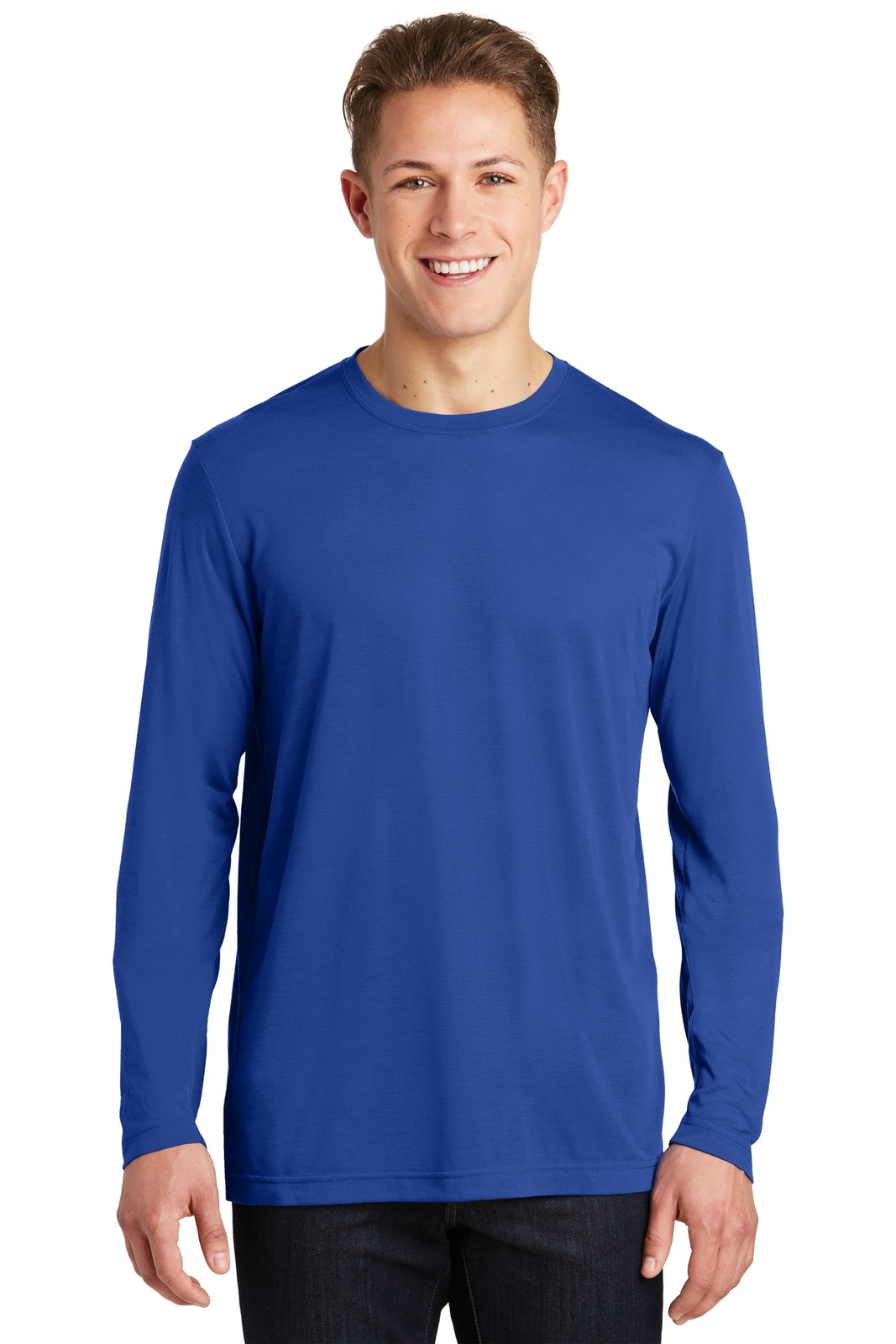 Sport-Tek ST450LS Mens Long Sleeve PosiCharge Competitor Cotton Stylish T-Shirt gallery