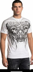 XTREME COUTURE by AFFLICTION White DESTINY Short Sleeve Slim Fit T-shirt NWT