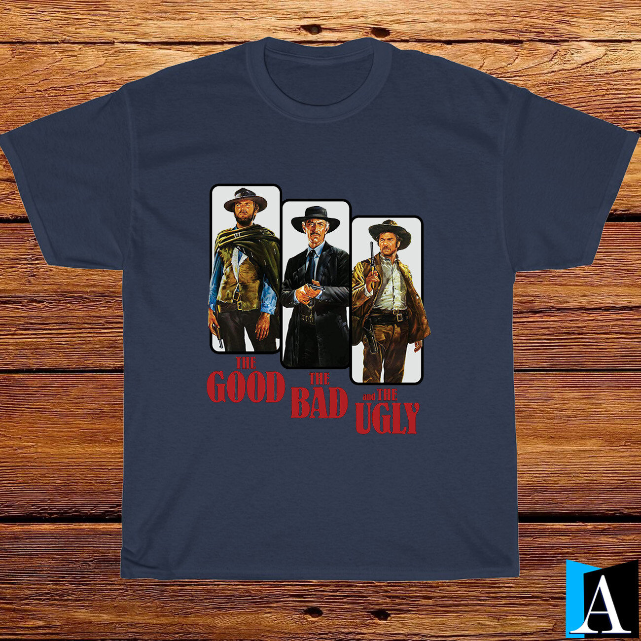 New Shirt The Good The Bad and The Ugly Movie Black/ White/ Grey T-Shirt S-5XL gallery