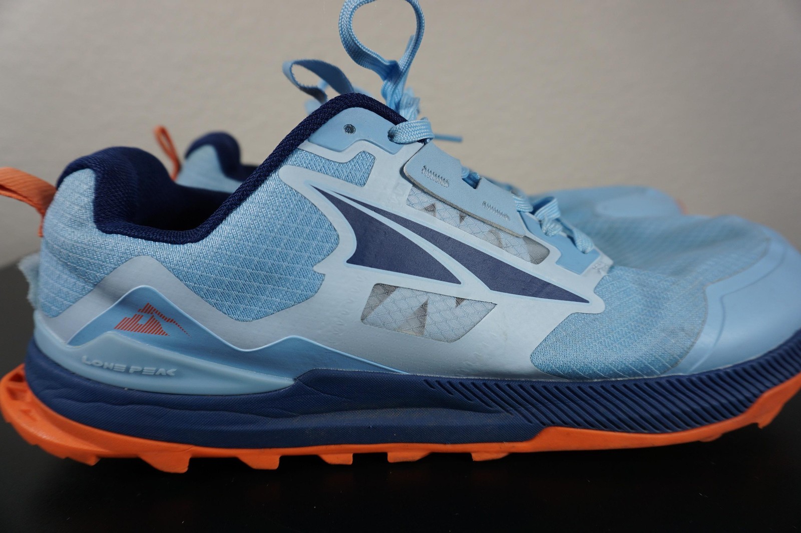 Altra Lone Peak 7 Trail Running Shoes Womens Size 10.5 Blue Orange AL0A7R7G480
