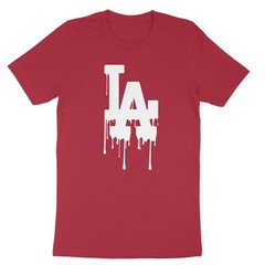 LA Drip, California, Los Angeles Red, Blue, Graphic Design Hip Hop Men’s T-Shirt