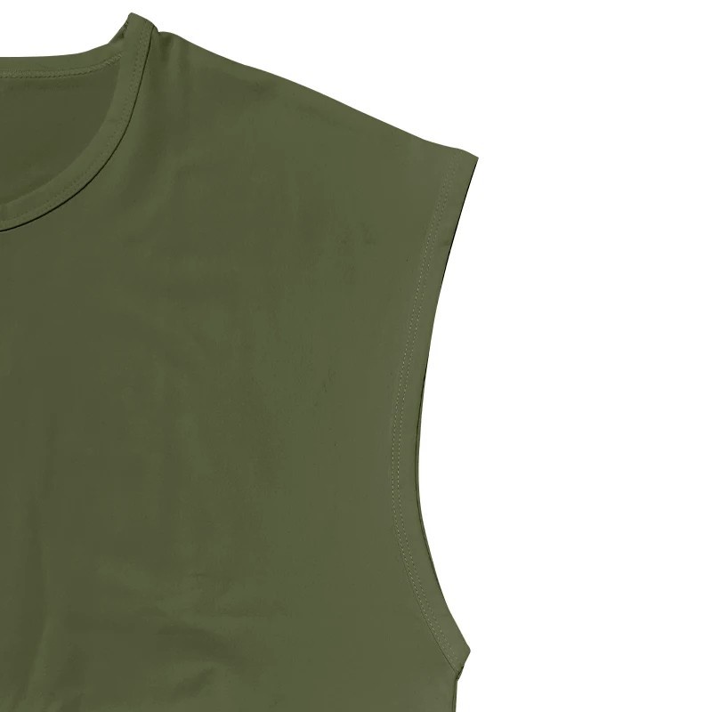 "Men's Sleeveless T-Shirt Summer Sports Vest Casual Loose Fit Top" gallery