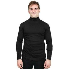 Mens Turtleneck Pullover Long Sleeve Jumper Tops Warm Casual Slim Fit Undershirt