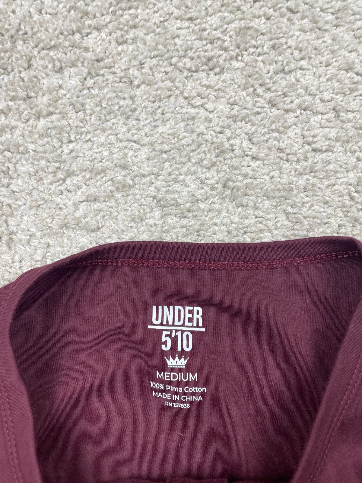 Under 510 Shirt Mens Medium burgundy Dad Tee Performance Preppy Stretch Travel gallery