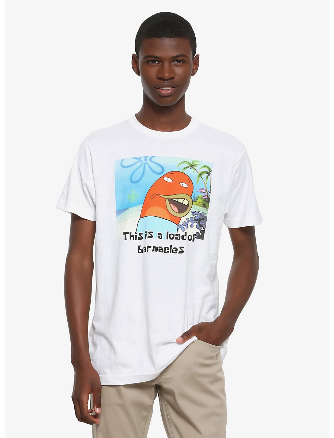 SpongeBob SquarePants Mens This Is A Load Of Barnacles Shirt New M, L gallery