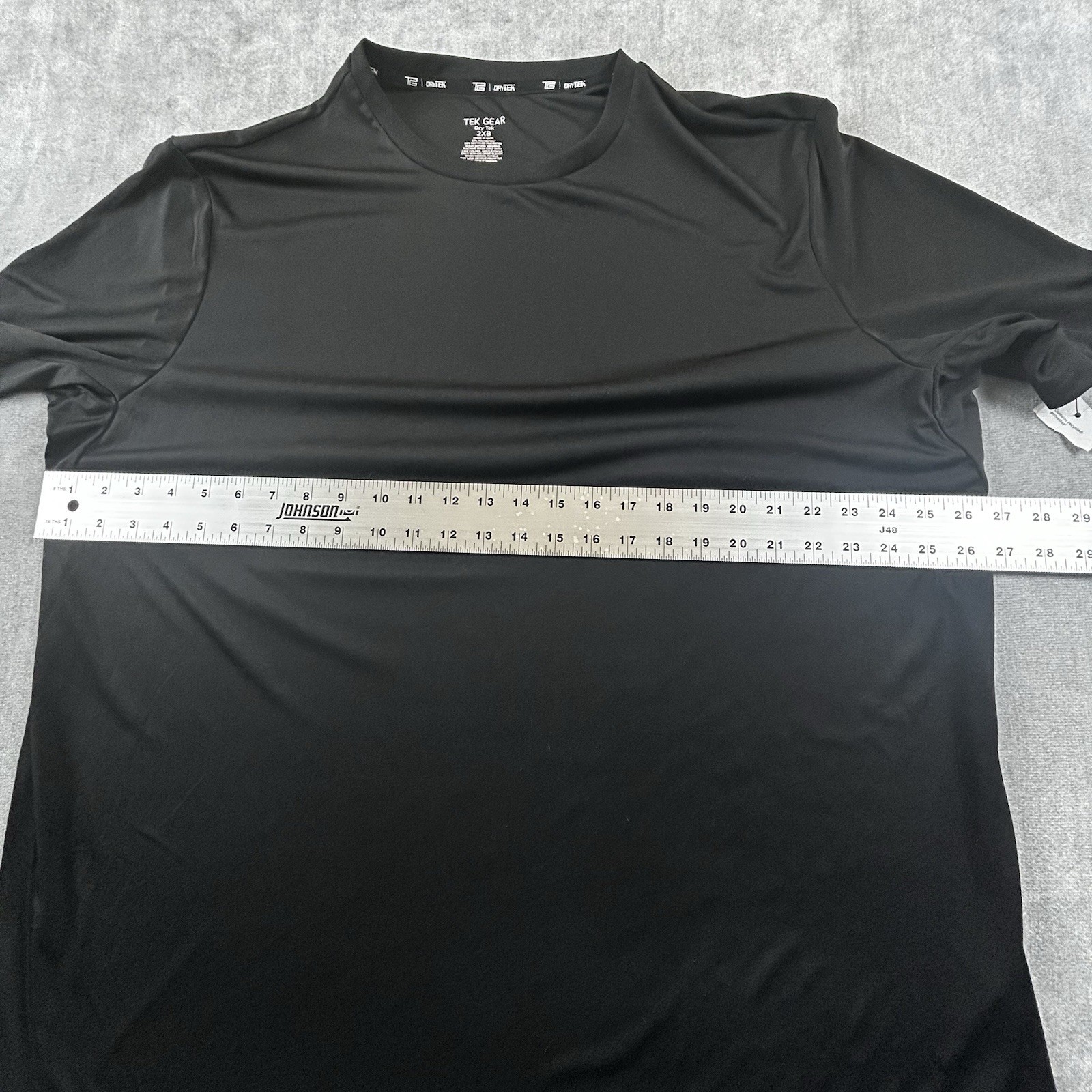 Tek Gear Dry Tek T-Shirt Mens 2XB Black Short Sleeve Athleticwear Shirt - NWT gallery