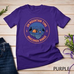 On Mountain Time Anaconda Range Hiking Montana Hiker Outdoor Unisex T-shirt