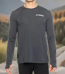 Adidas Terrex XPR LS Climacool Trail Running Shirt XL Carbon JL6343 New NWT $65