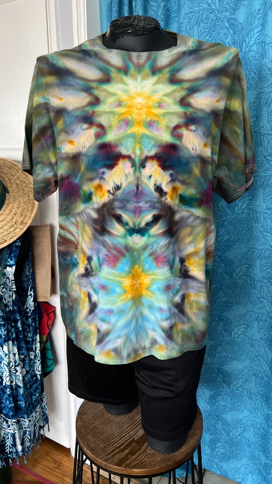 NEW Deity Ice Tie Dye T-Shirt, Unisex XL SS Crew TRIPPY! gallery