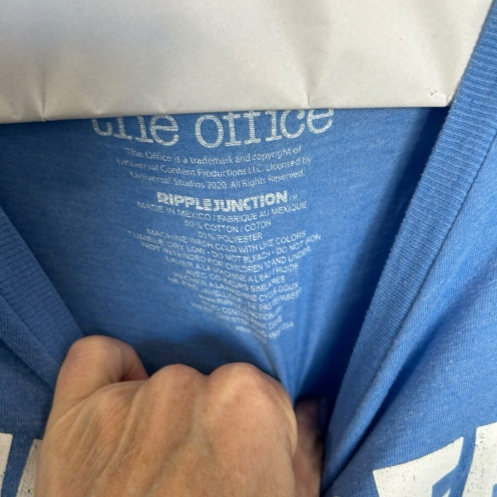 The Office Men’s Dunder Mifflin Crewneck Tee in Blue Size XL gallery