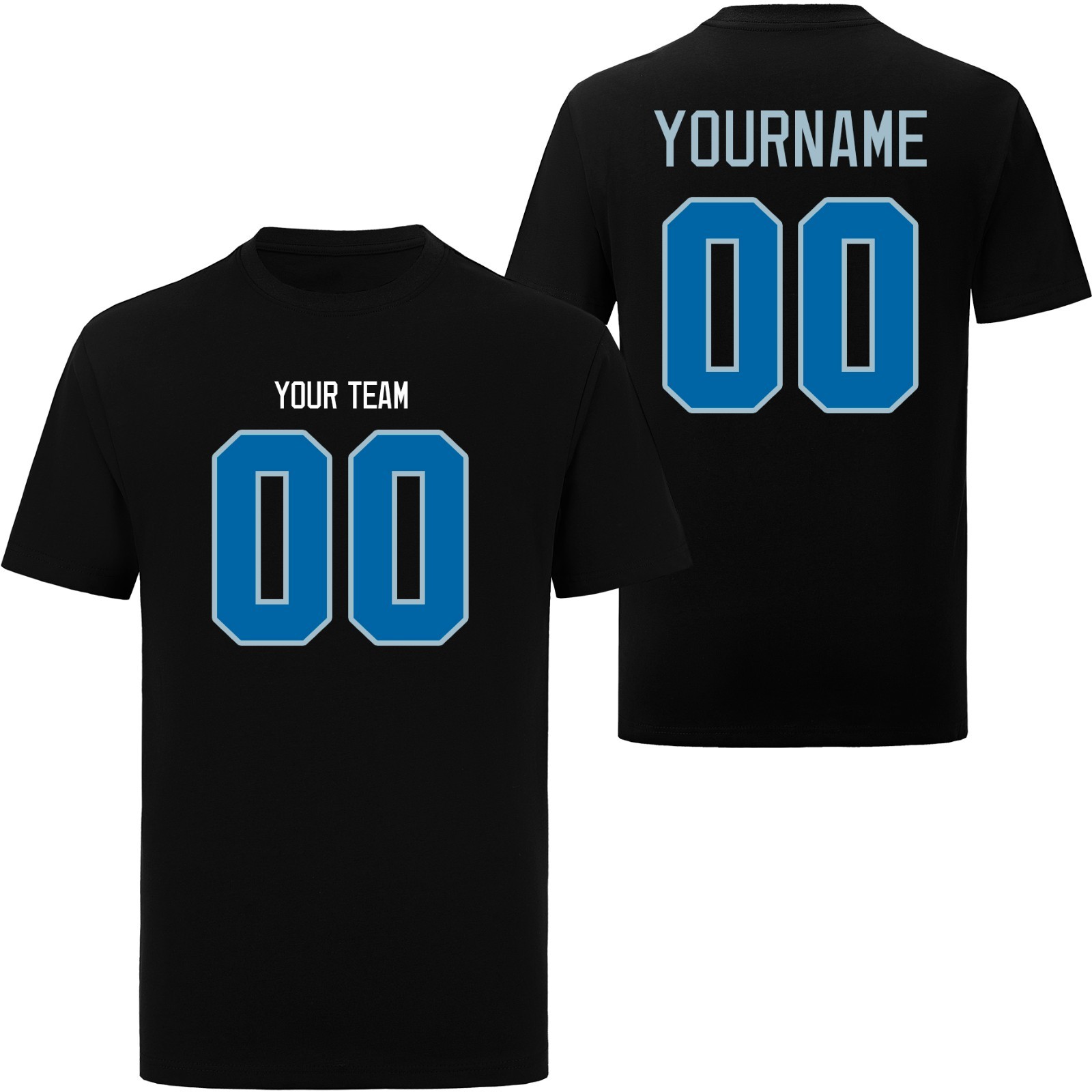 Personalized Team Name & Number T-Shirt - Custom Jersey Style Tee gallery