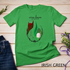 Wine Down With a Garden View – Funny Garden Premium T-Shirt Unisex T-shirt