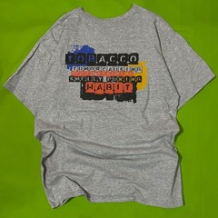 XL Vtg 90s T Shirt Tobacco Tumor Causing Smelly Puking Habit Graphic Tee