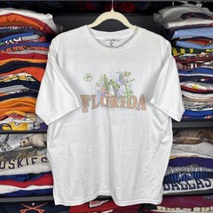 Vintage 90s Florida Sunshine State Tree Frog Souvenir Tee XL