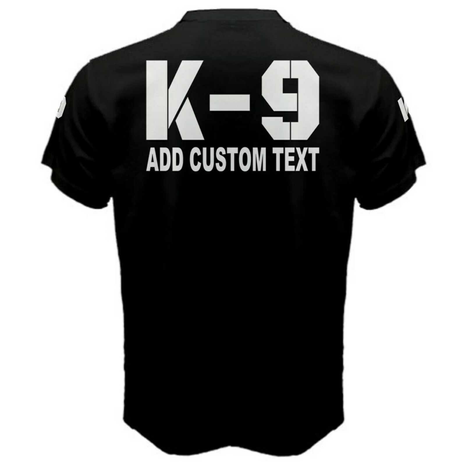 Add Custom Text To K-9 Police Officer Training Agencies T-shirt gallery