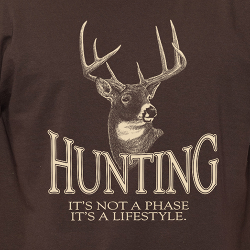 HUNTING NOT A PHASE IT’S A LIFESTYLE deer buck hunter season camping T-Shirt