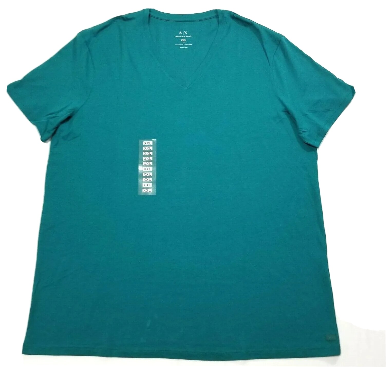 Armani Exchange Men's T-shirt Short-Sleeve V-neck Slim Fit Pima Cotton Tee gallery