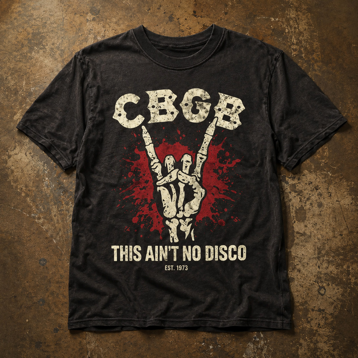 C.BG.B This Ain’t No Disco T-Shirt Vintage New York Punk Rock Music Est 1973 Tee