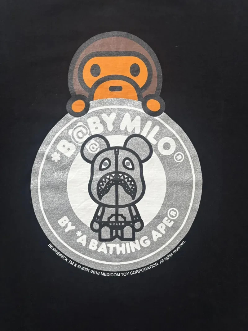2018 Bape X Medicom Silver Baby Milo Tee SZ/ XL gallery