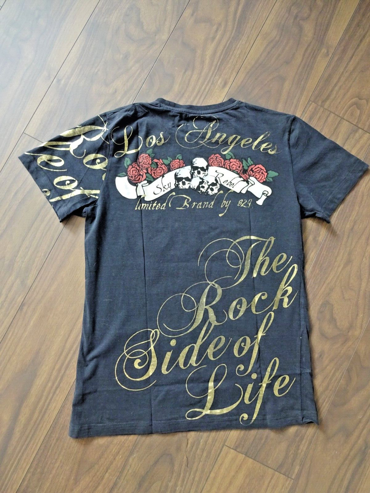 ** EIGHT2NINE ** HERREN T-SHIRT - SHIRT - GR. M SCHWARZ RUNDHALS - SKY REBEL ** gallery