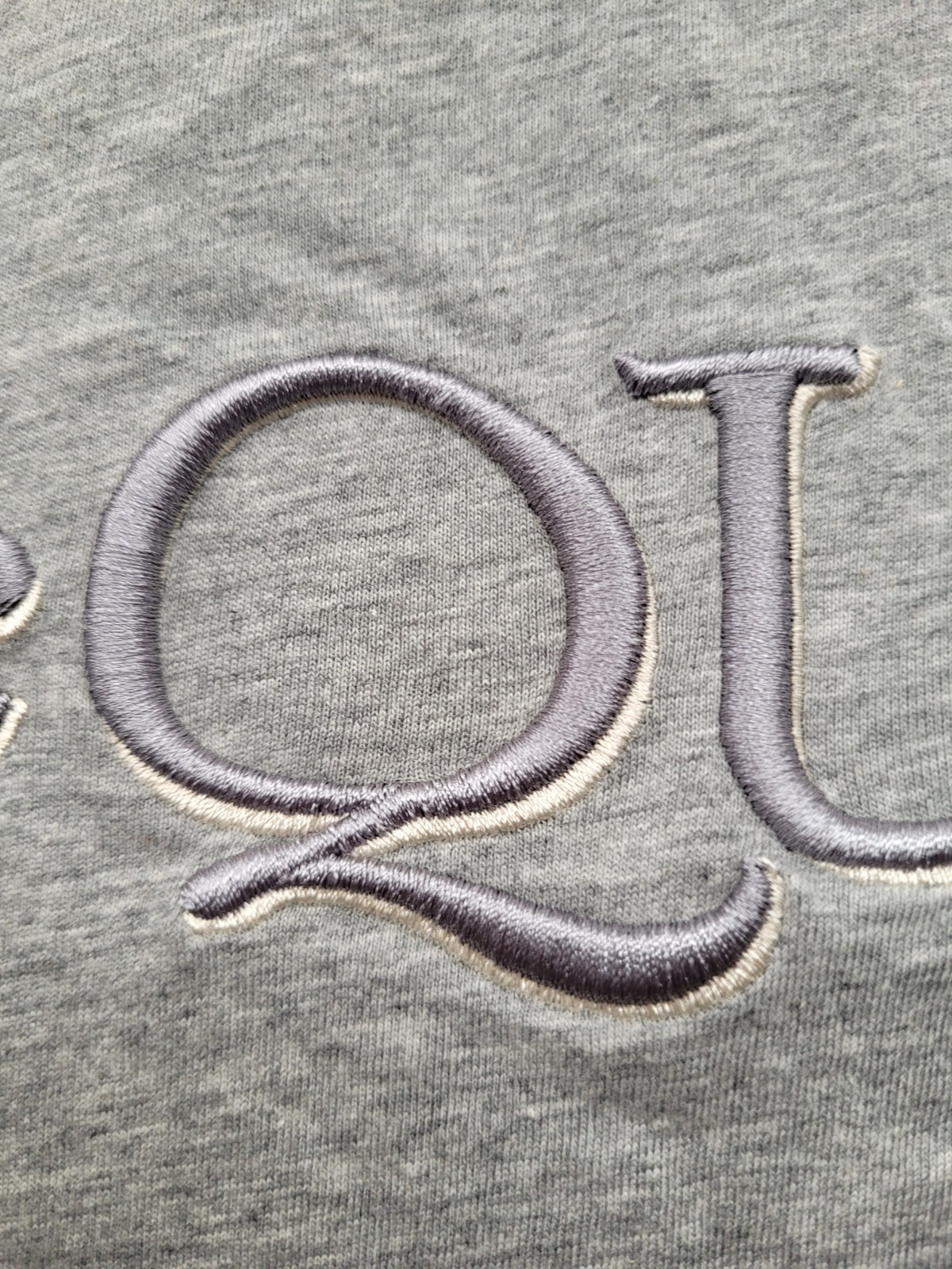 Authentic Alexander McQueen Gray Embroidered Cotton Jersey T-Shirt Size Medium gallery