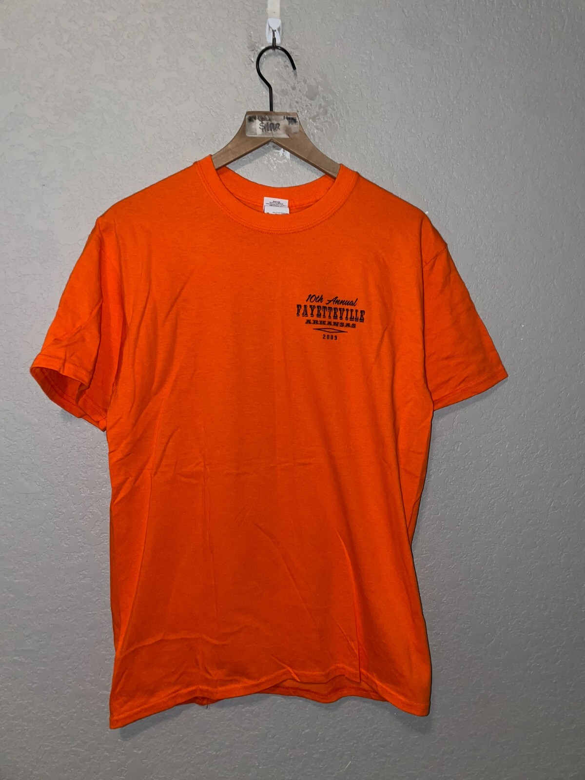2009 Fayettevilla AK Arkansas Orange Motorcycle Biker Shirt Tee 2000s M Medium gallery