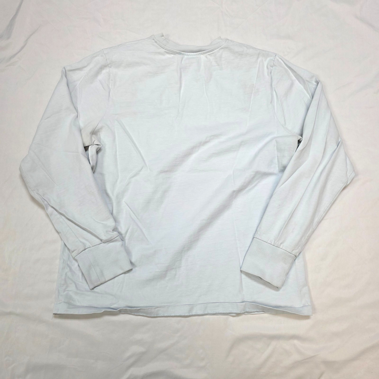 HELMUT LANG Crewneck L/S Pocket T-Shirt UNISEX Men's XL Women's 2XL Light Blue gallery