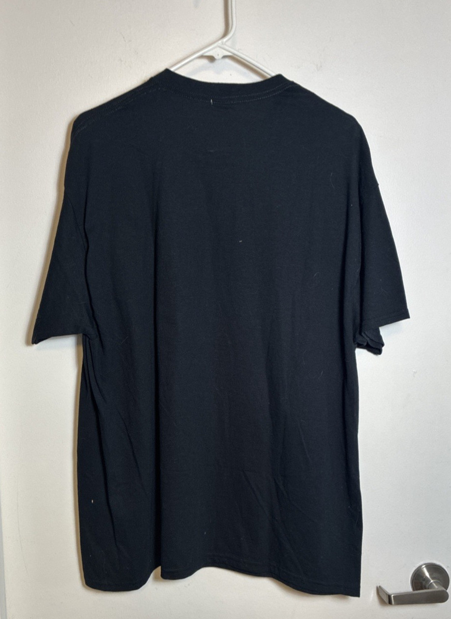 Spencers "Trippin" Graphic Print T-Shirt Mens Size XL Black Cotton NWT gallery