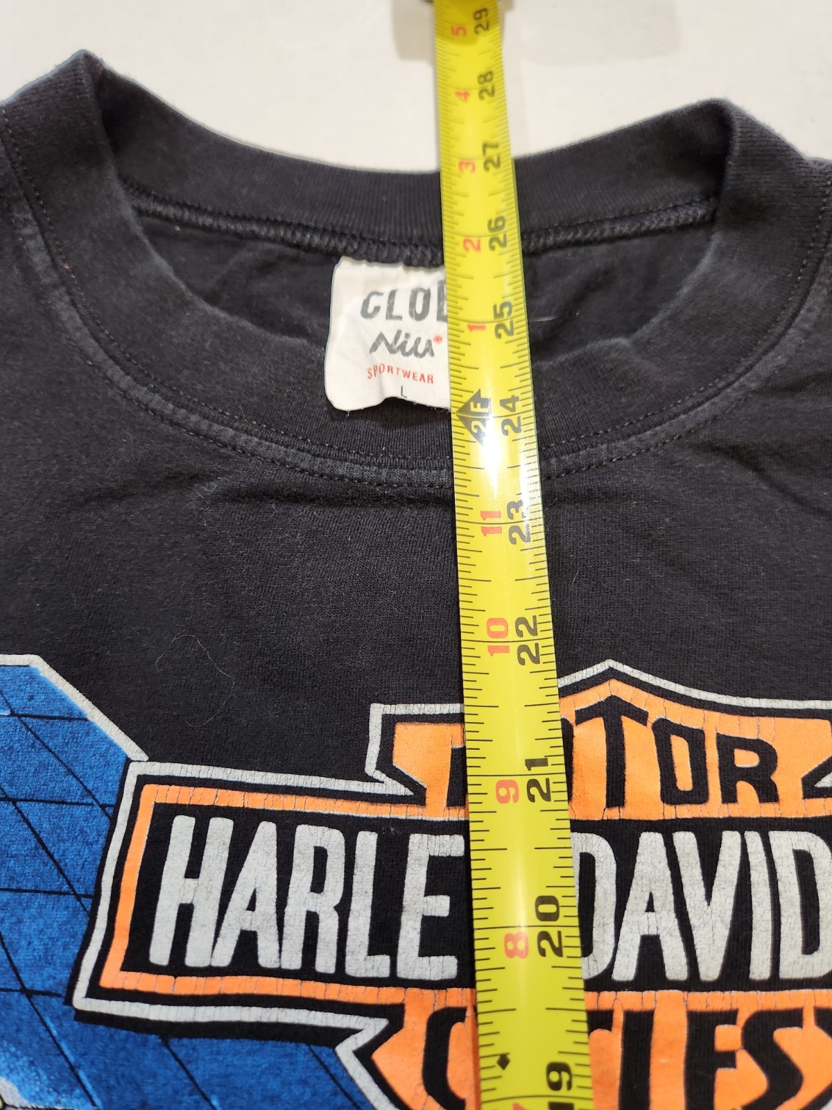 Harley Davidson St Maarten N A Biker Clob Niu Sportswear Black T-Shirt L gallery