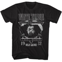 Bela Lugosi – White Zombie 1932 – Solid Black Adult Short Sleeve T-Shirt