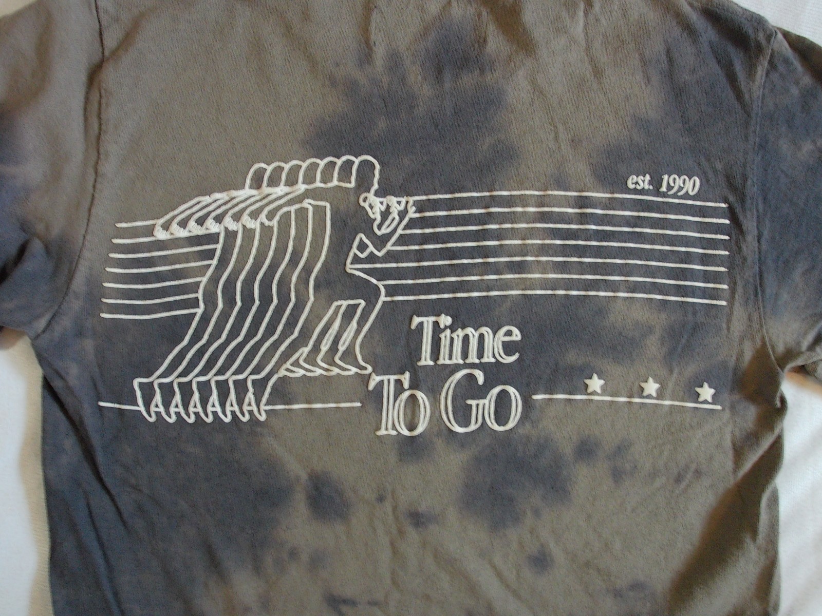 CODY'S RUN CLUB tye dye T Shirt Men's Small Graphic Fitness Jog KO TIME TO GO gallery