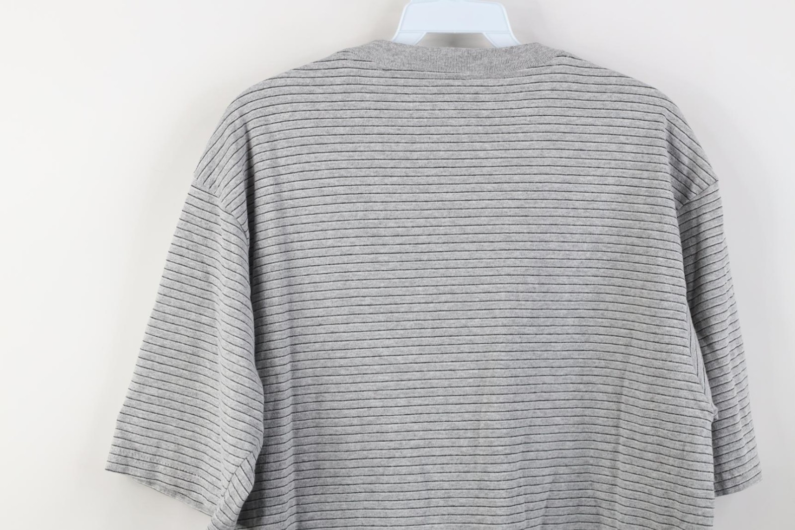 Vintage 90s Streetwear Mens Size Medium Blank Striped Short Sleeve T-Shirt Gray gallery