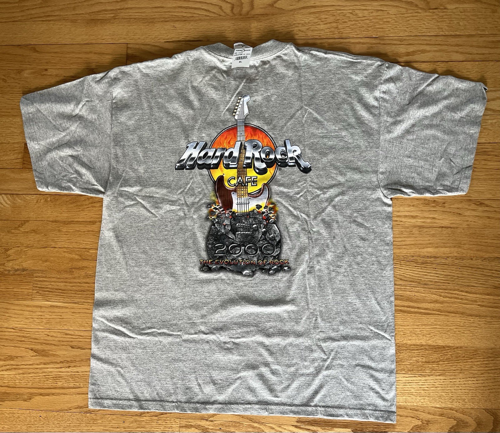 Vintage Hard Rock Cafe San Diego Evolution of Rock Shirt Mens XL Gray Deadstock gallery