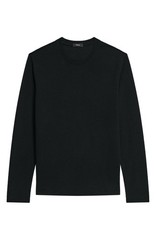 THEORY Men’s Delroy in Studio T Textured Long Sleeve T-Shirt, Black, Size L
