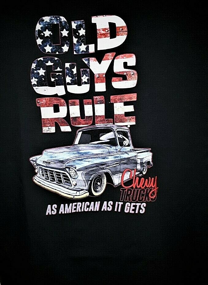 OLD GUYS RULE AS AMERICAN AS IT GETS Chevy Truck Various Sizes gallery