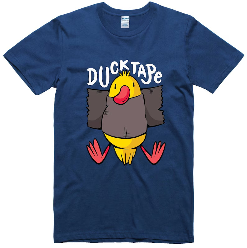 Funny Duck Tape Shirt, Humor Graphic Cotton Tee gallery