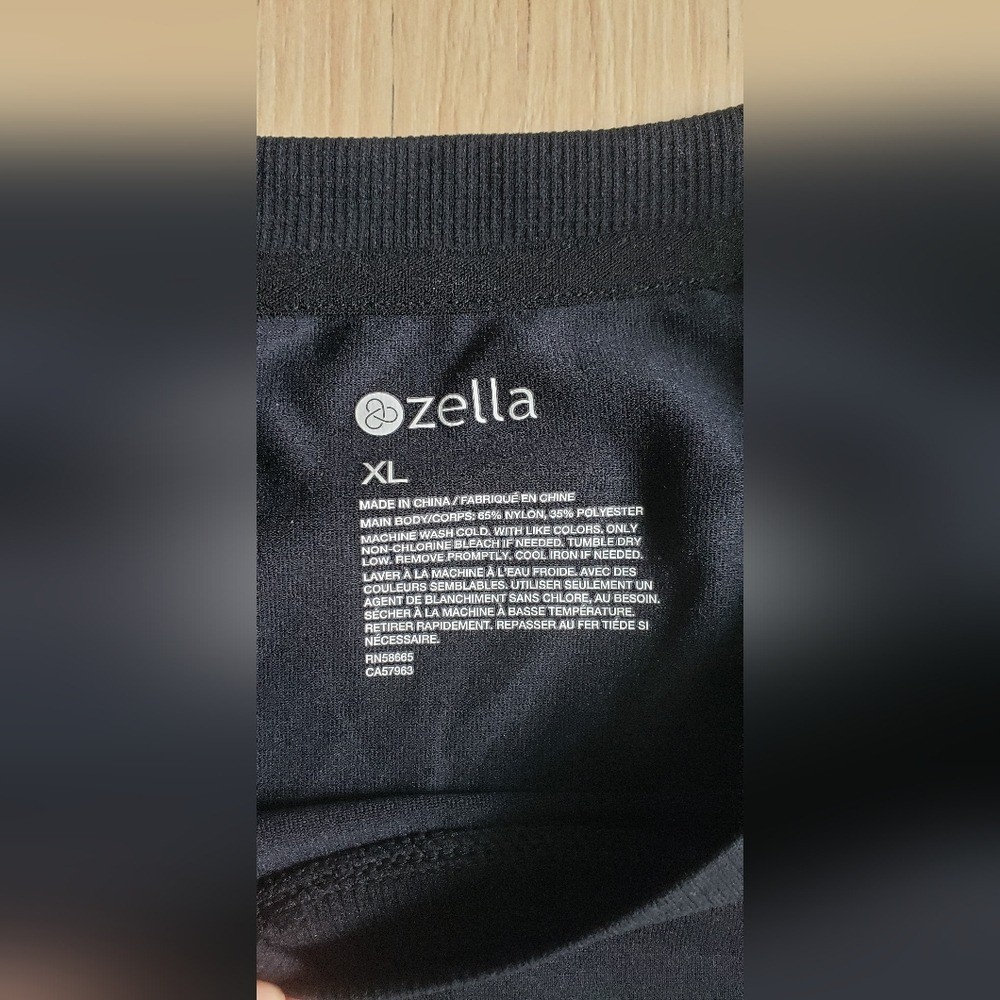 Zella Shirt Mens XL Black Seamless Performance T-Shirt Gym Workout Tee gallery