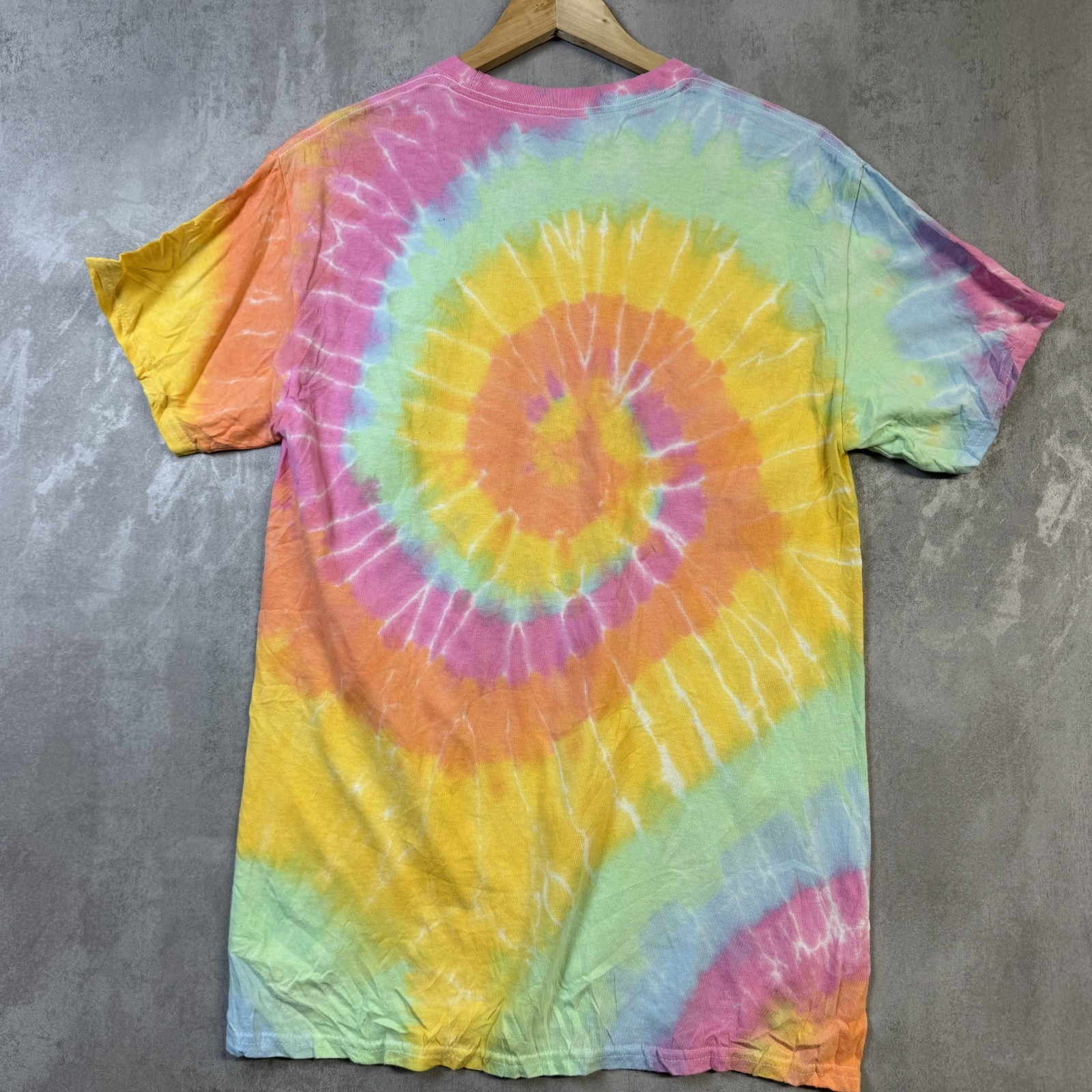 Tie Dye T Shirt Mens M MultiColour Alpha Chi Varsity Summer Festival Rave gallery