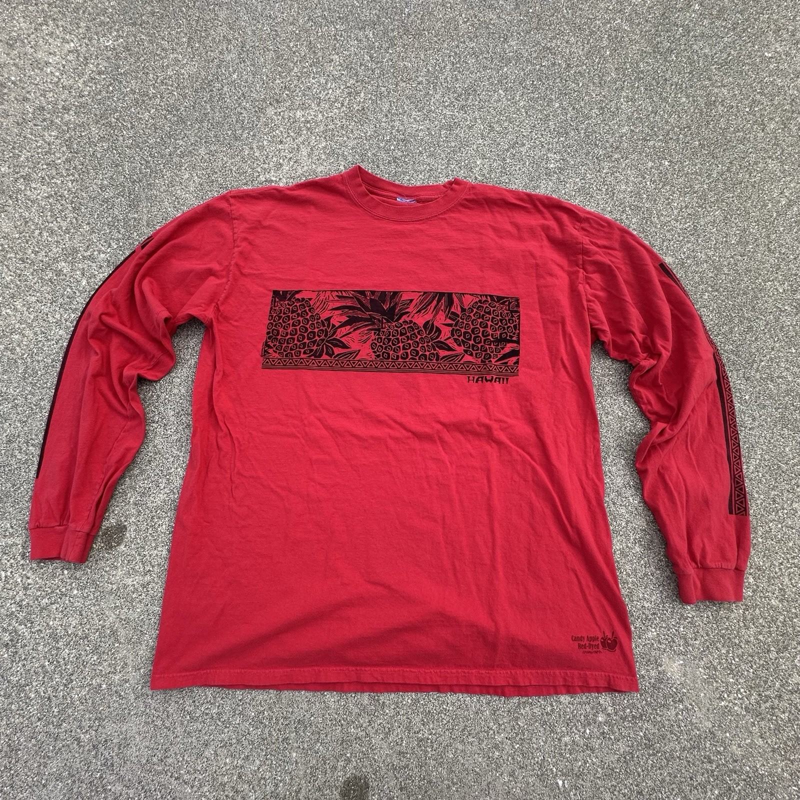 Crazy Shirts Hawaii Candy Apple Red Dyed Shirt Mens Large (23x29) Regular Y2K gallery