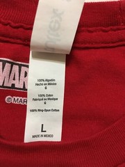 Men’s Marvel Deadpool Heart You Red Graphic T-Shirt Size Large Cut Sleeve Hems