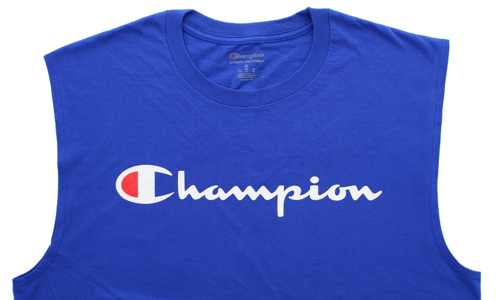 Champion Men's Muscle Tee Shirt Athletic Classic Jersey T-Shirt Script Logo gallery