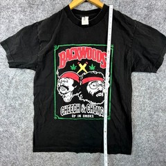 Backwoods Cheech & Chong Up In Smoke Suna T-Shirt Mens Large Black Graphic Print