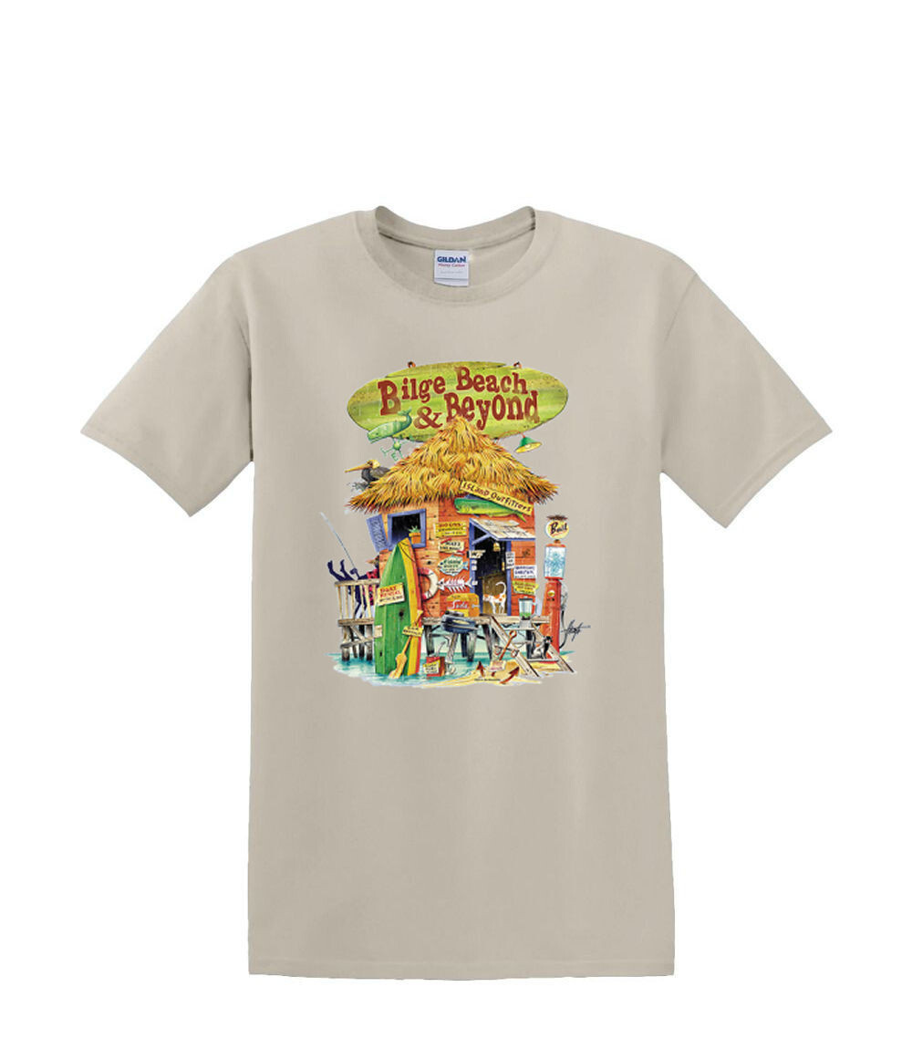 T-Shirt S to 2XL 3XL -BILGE BEACH bar resort tropical sand fun adult gallery