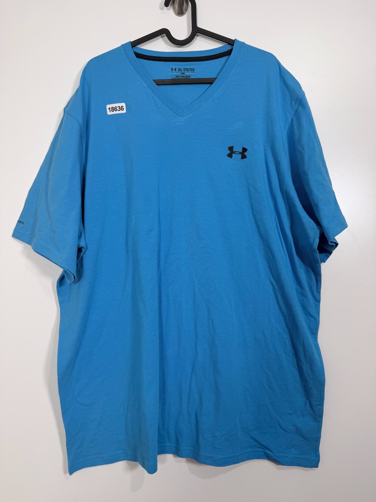 Under Armour Mens Crewneck Loose Fit Heat Gear Essential T Shirt Blue Sz 3XL gallery