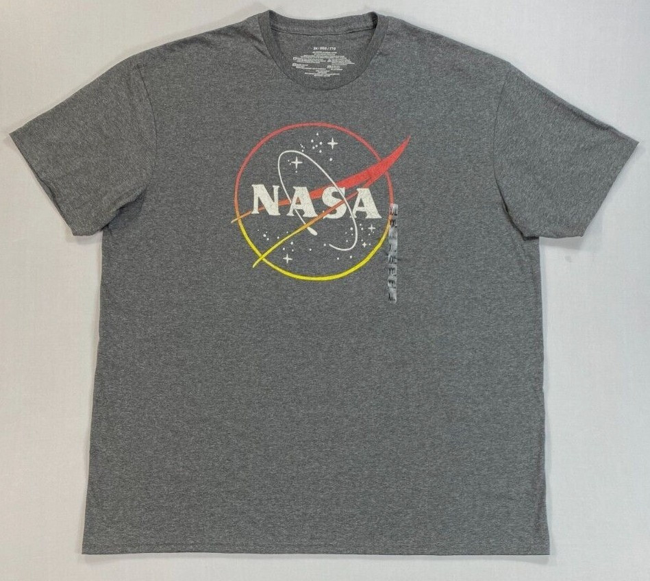 NEW Men's NASA Short Sleeve Distressed Screen Print T-Shirt XXL gallery